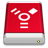 Drive Red FireWire Icon 48x48 png
